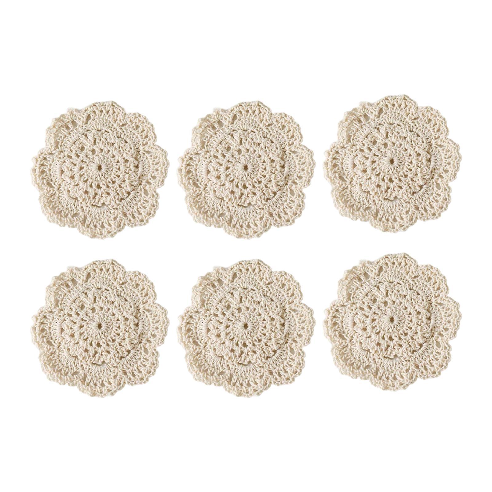 6x Crochet Cotton Coasters Washable Heat Resistant Round Coffee Table Mats for Dining Wedding Birthday Balcony Decoration білий
6x Crochet Cotton Coasters Washable Heat Resistant Round Coffee Table Mats for Dining Wedding Birthday Balcony Decoration білий