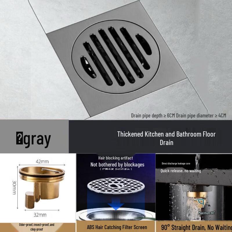 MDNG Extra-Thick Stainless Steel Square Floor Drain
MDNG Extra-Thick Stainless Steel Square Floor Drain