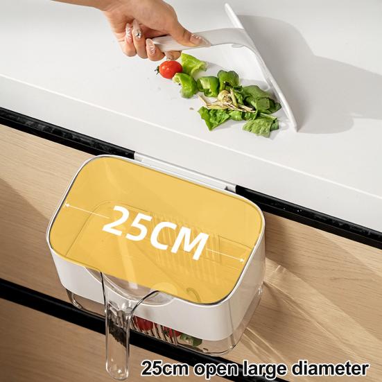 Kitchen Garbage Can Food Waste Bin with Handle Large Capacity Detachable Easy to Clean Countertop Small Trash Can білий
Kitchen Garbage Can Food Waste Bin with Handle Large Capacity Detachable Easy to Clean Countertop Small Trash Can білий