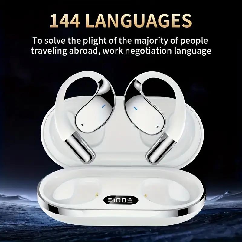 Wireless Translation Earbuds HIFI Bass ENC Noise Reduction 144 Languages Real Time Ai OWS Open Bluetooth 5.4 Headphones білий
Wireless Translation Earbuds HIFI Bass ENC Noise Reduction 144 Languages Real Time Ai OWS Open Bluetooth 5.4 Headphones білий
