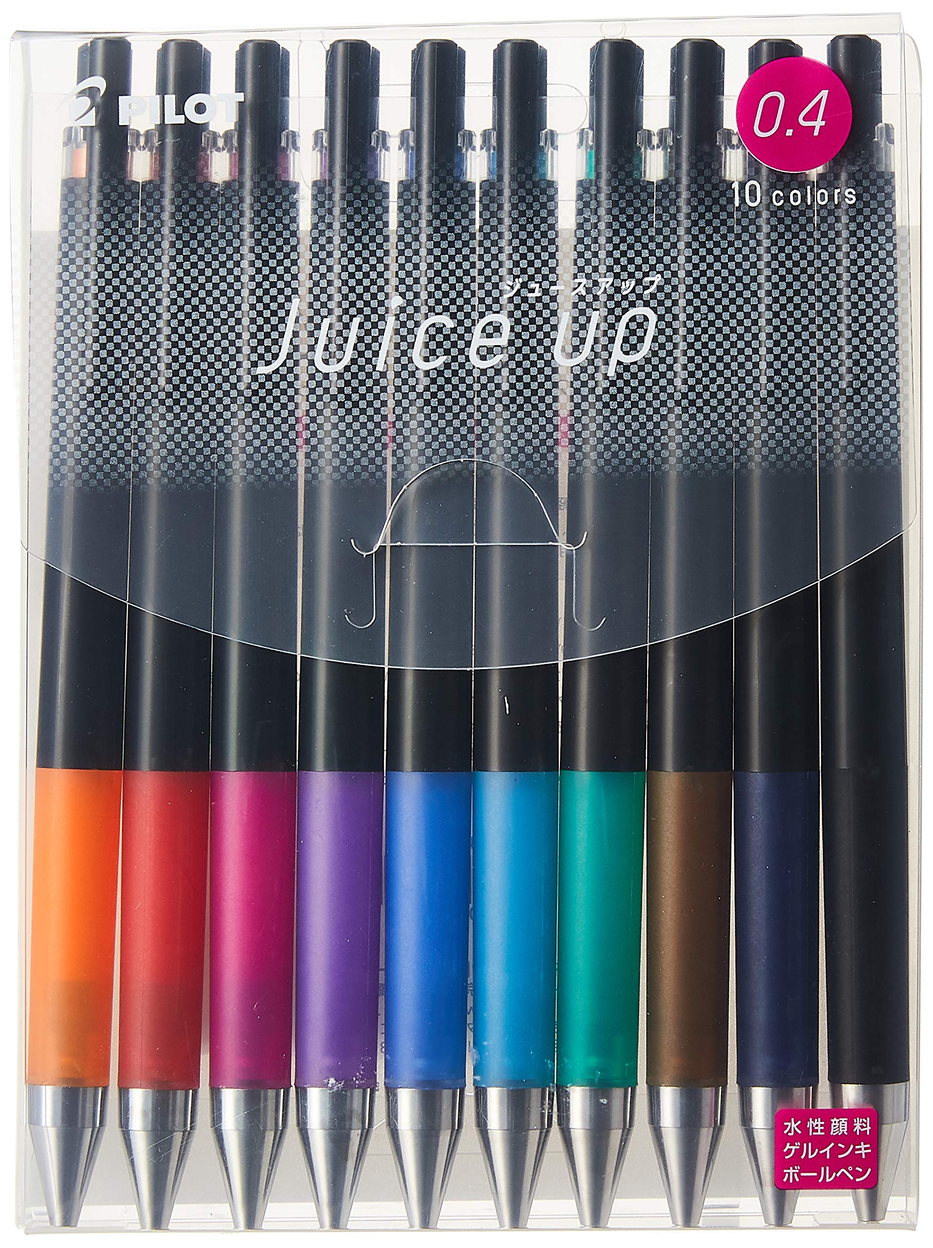 PILOT Juice Up Gel Ballpoint 10 Pen, 0.4 Inch, Colors, LJP200S4-10C
PILOT Juice Up Gel Ballpoint 10 Pen, 0.4 Inch, Colors, LJP200S4-10C