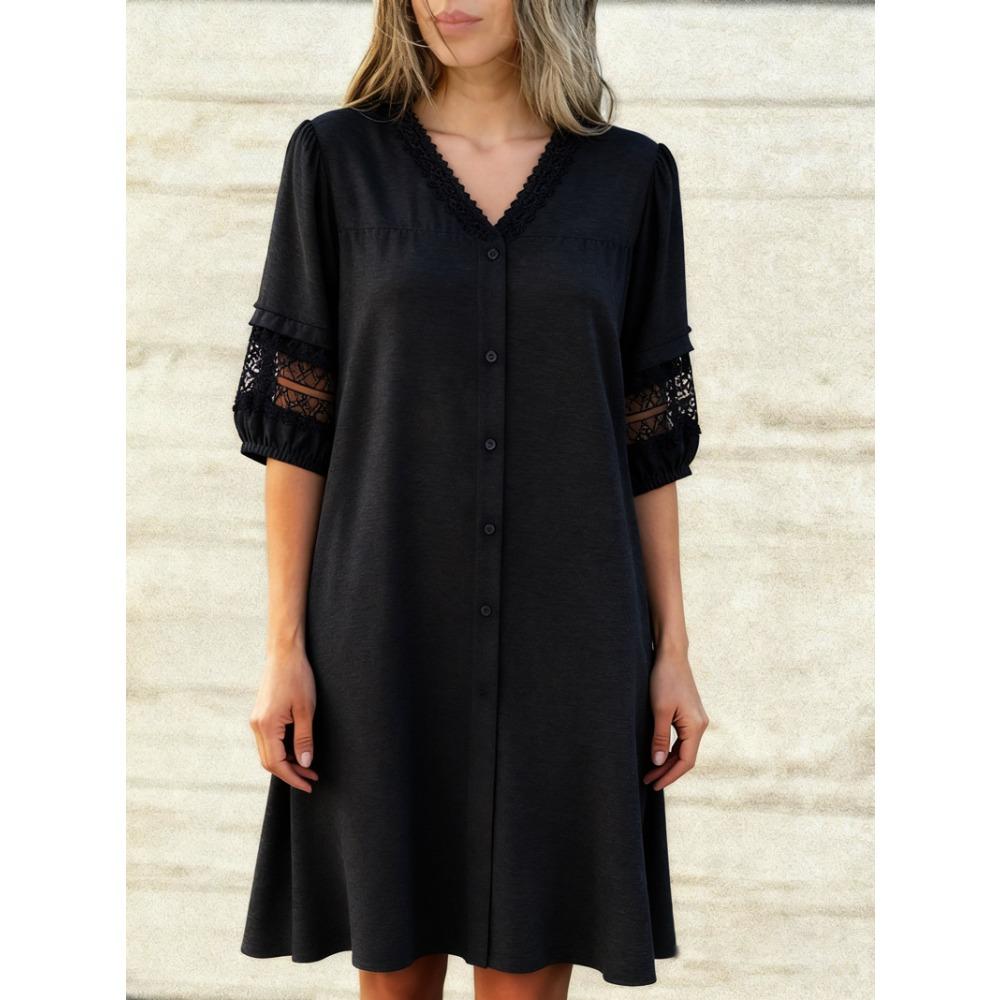 Large Size Dress for Women, New Summer Style, Mid-length, Loose-fitting, Long Dress S чёрный
Large Size Dress for Women, New Summer Style, Mid-length, Loose-fitting, Long Dress S чёрный
