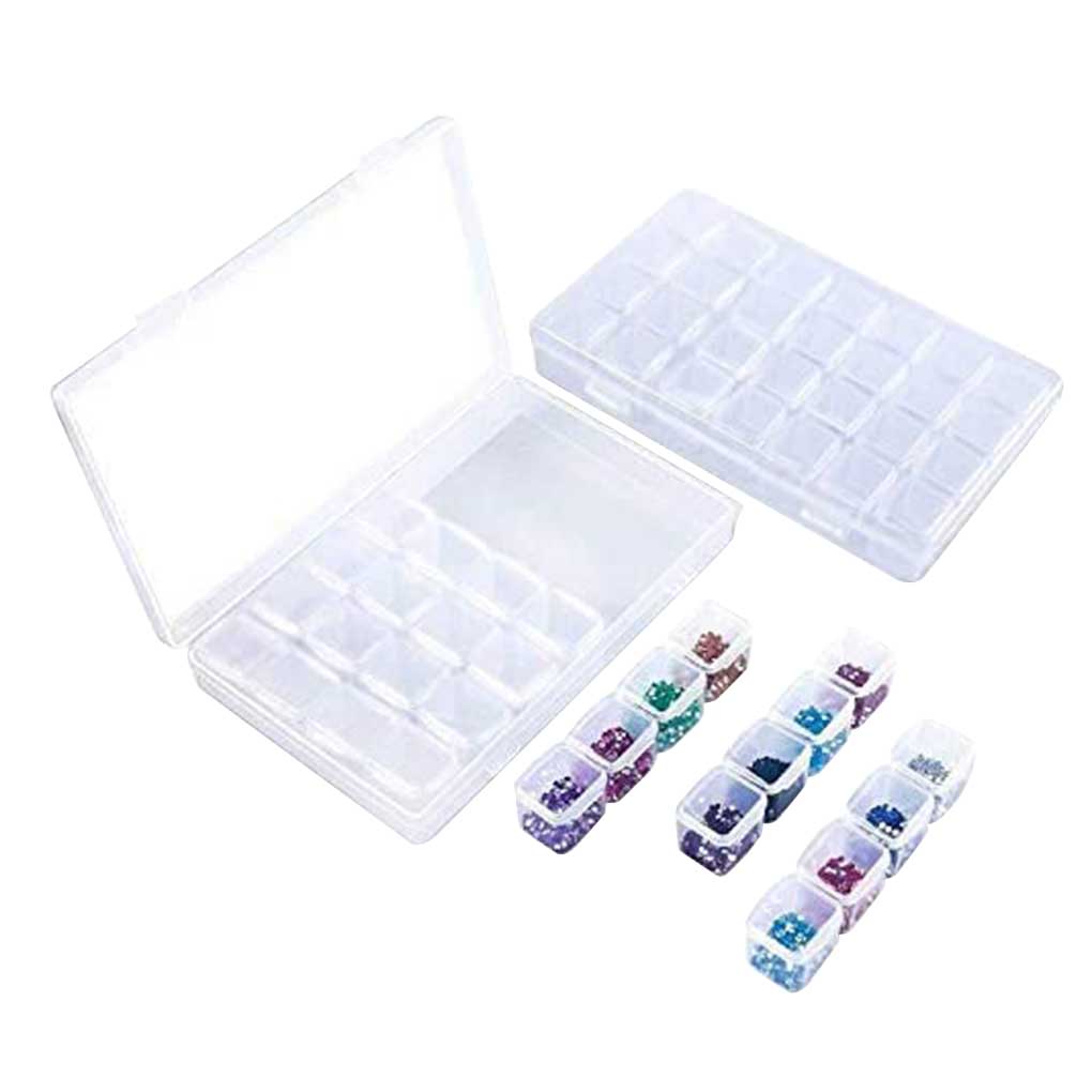 2pcs 28 Grids Crystal Storage Box Glitter Powder Sequins Jewelry Findings Organizer Case Container
2pcs 28 Grids Crystal Storage Box Glitter Powder Sequins Jewelry Findings Organizer Case Container