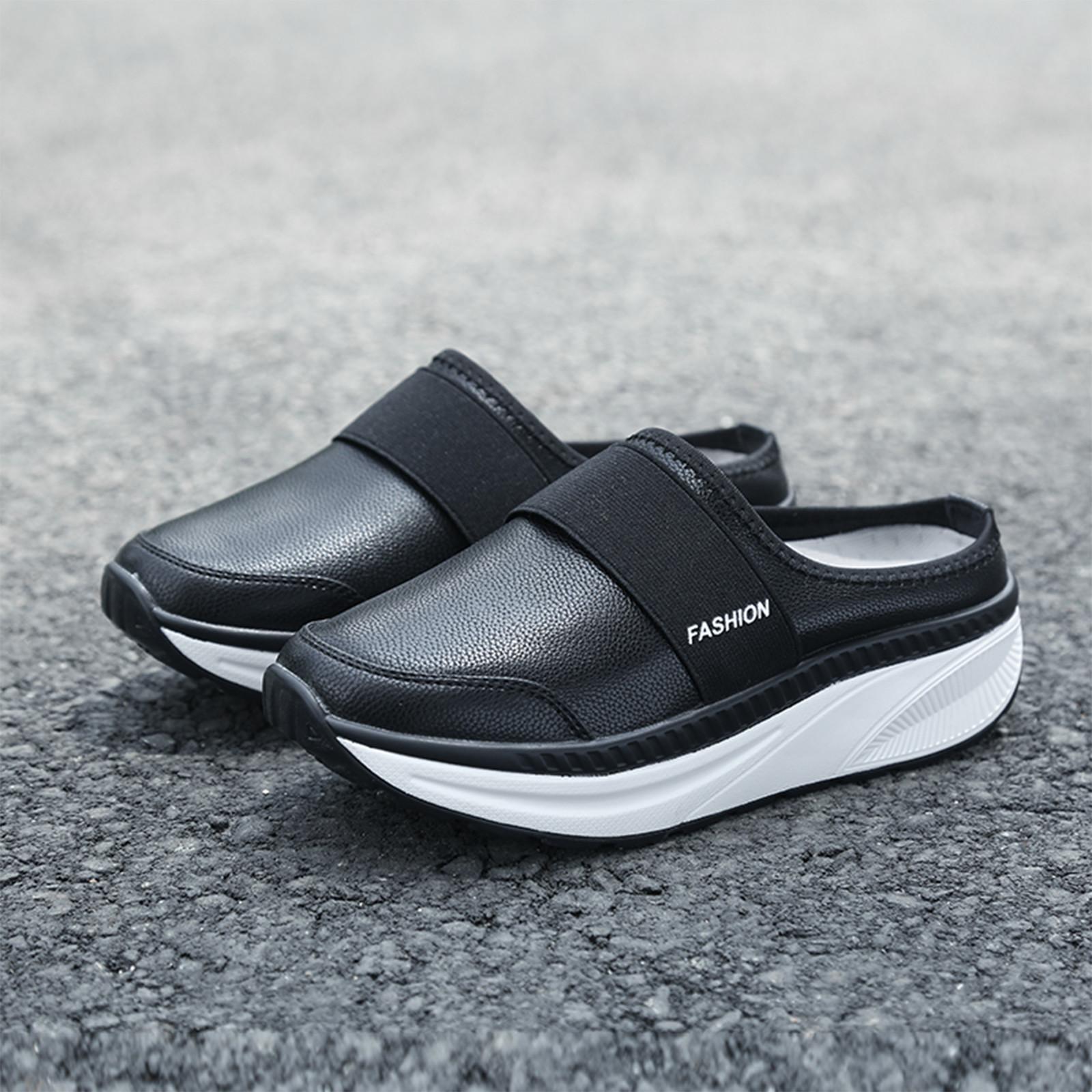 Обувь для женщин. Удобные противоскользящие однотонные ленивые тапочки с толстой подошвой. 
Обувь для женщин. Удобные противоскользящие однотонные ленивые тапочки с толстой подошвой.