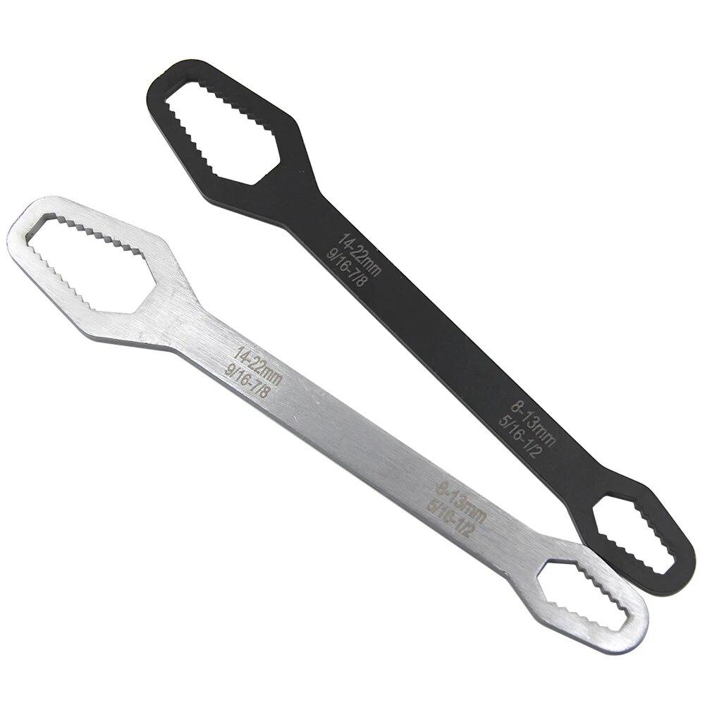 5mm Thick Long Double End Box Wrench 8-22mm Hexagonal Double End Solid Wrench for Tightening Multi Diameter Screws and Nuts Tool 8-22mm
5mm Thick Long Double End Box Wrench 8-22mm Hexagonal Double End Solid Wrench for Tightening Multi Diameter Screws and Nuts Tool 8-22mm