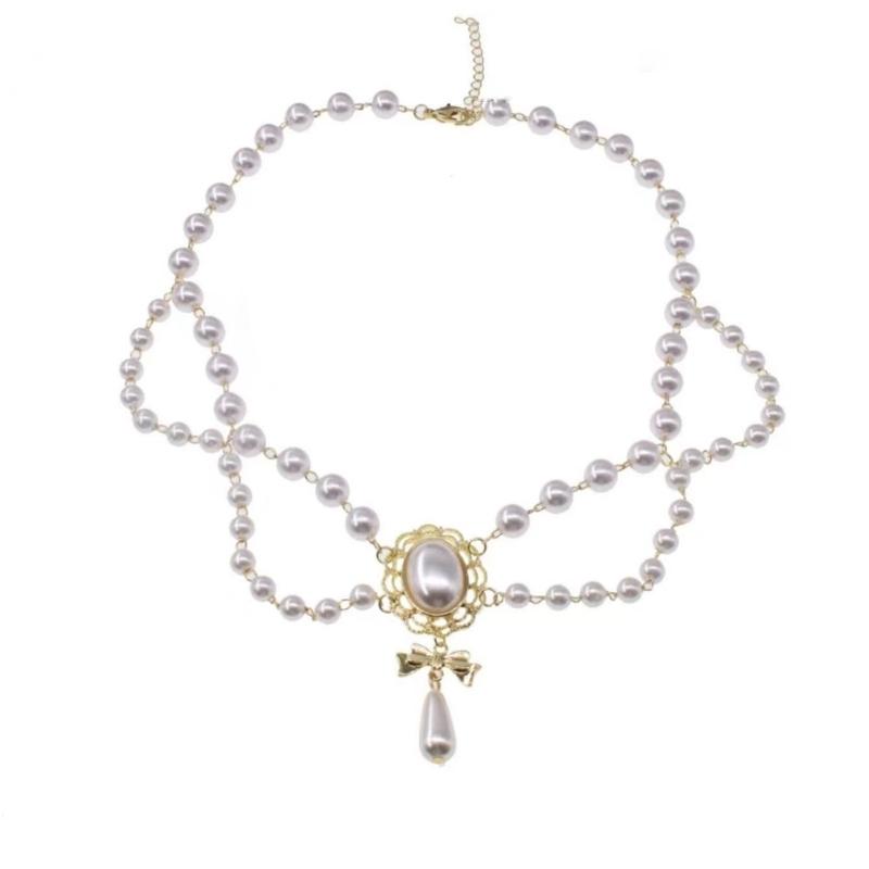 Luxurious Two Layer Resin Pearls Collar Necklace Vintage French Courts Neck Jewelry Perfect For Dresses Weddings Gala 1
Luxurious Two Layer Resin Pearls Collar Necklace Vintage French Courts Neck Jewelry Perfect For Dresses Weddings Gala 1