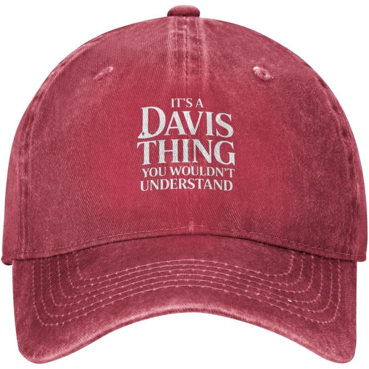 It s A Davis Thing You Wouldn t Understand Baseball Cap Cotton Distressed Casual Dad Hat Unisex Can Be Adjusted красный
It s A Davis Thing You Wouldn t Understand Baseball Cap Cotton Distressed Casual Dad Hat Unisex Can Be Adjusted красный
