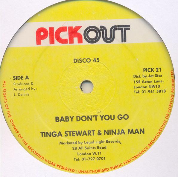 12-дюймовая пластинка TINGA STEWART & NINJAMAN - Baby Don t You Go PICK21 Pickout UK Reggae, Ska & Dub Б/У
12-дюймовая пластинка TINGA STEWART & NINJAMAN - Baby Don t You Go PICK21 Pickout UK Reggae, Ska & Dub Б/У