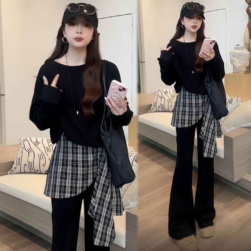 2026 Autumn Plaid Sweatshirt & Long Pants Set - Patchwork Design, Long Sleeve, Lamb Cashmere Comfort. 2XL (130-155 lbs)
2026 Autumn Plaid Sweatshirt & Long Pants Set - Patchwork Design, Long Sleeve, Lamb Cashmere Comfort. 2XL (130-155 lbs)