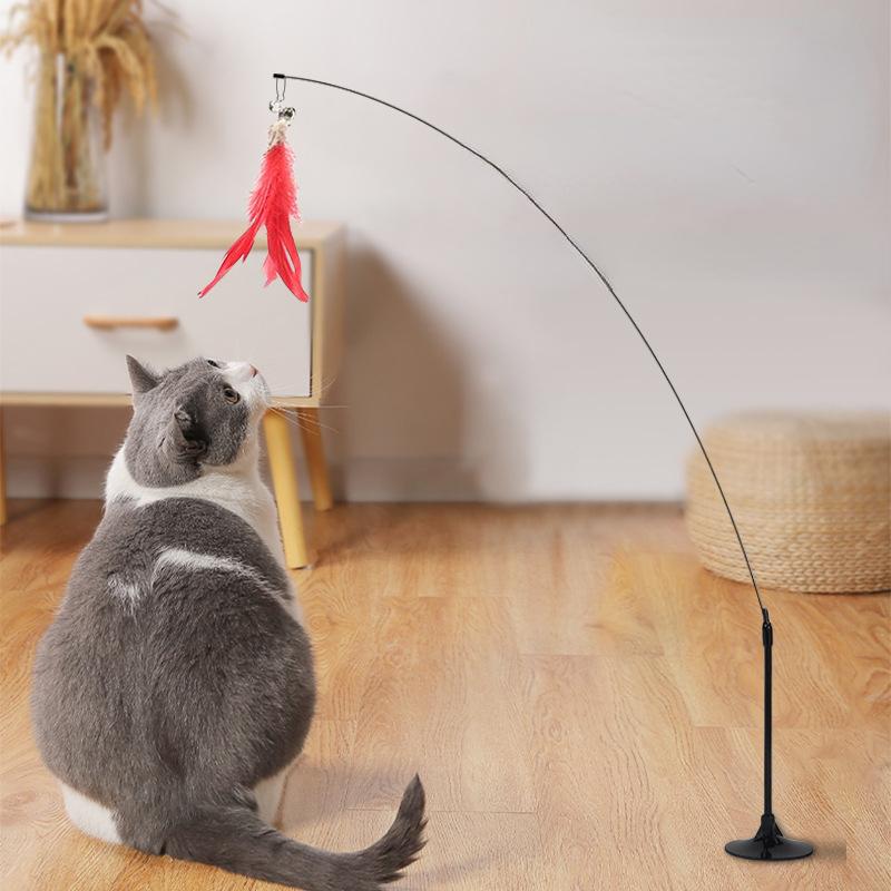 Interactive Cat Toy Handfree Cat Stick Playing Kitten Playing Teaser Wand Toy Suction Cup Bird/Feather Cat Wand Pet Supplies
Interactive Cat Toy Handfree Cat Stick Playing Kitten Playing Teaser Wand Toy Suction Cup Bird/Feather Cat Wand Pet Supplies