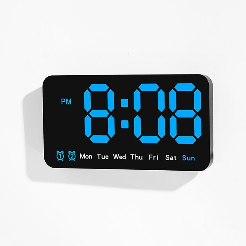 Wall Mounted Digital Clock Dual Alarms Date Week Temperature Display Multifunctional Electronic Clock Bedroom Desktop Clock белый
Wall Mounted Digital Clock Dual Alarms Date Week Temperature Display Multifunctional Electronic Clock Bedroom Desktop Clock белый