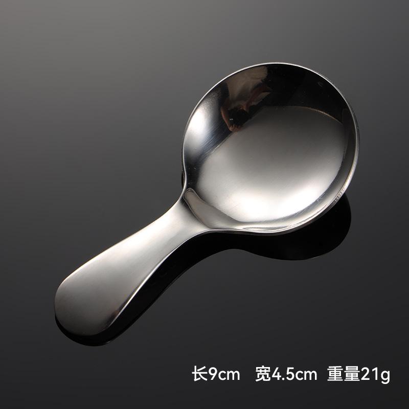 Ложка из нержавеющей стали 304 с короткой ручкой, большая круглая чайная ложка, чайная ложка, милая детская маленькая ложка, подарочная посуда