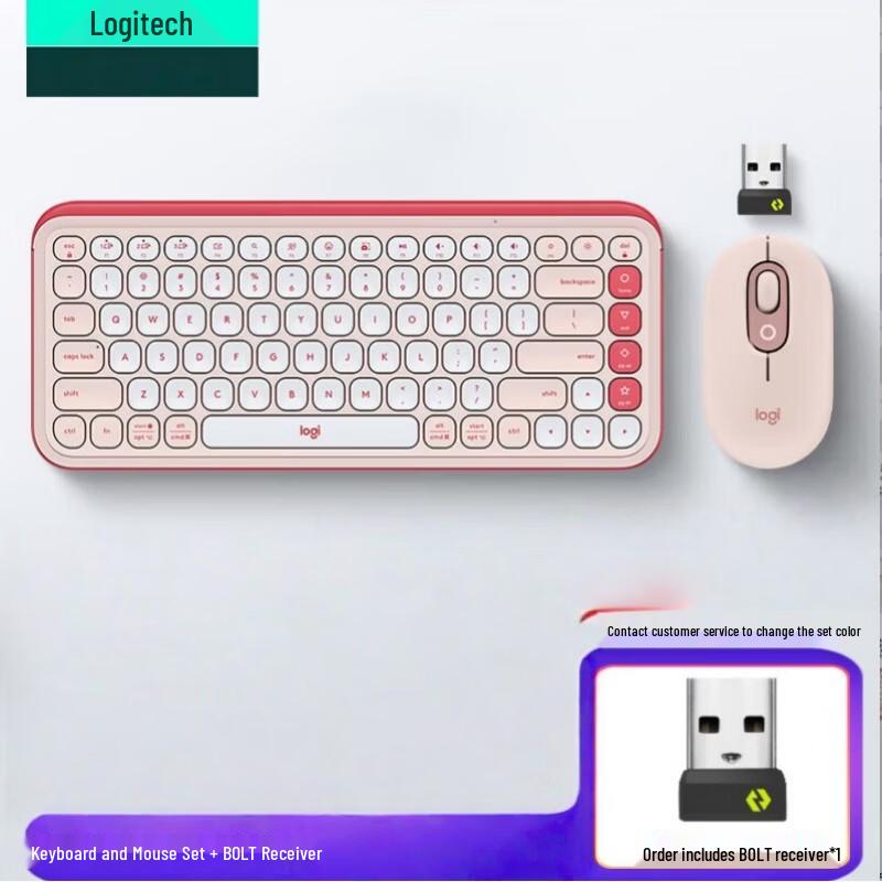 Logitech G POP ICON COMBO Wireless Keyboard & Mouse Set
Logitech G POP ICON COMBO Wireless Keyboard & Mouse Set