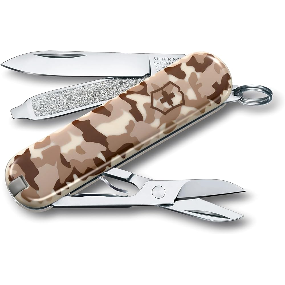 Victorinox Classic SD Desert Camouflage Swiss Army Knife 7 Functions Compact Lightweight Multi-Tool
Victorinox Classic SD Desert Camouflage Swiss Army Knife 7 Functions Compact Lightweight Multi-Tool