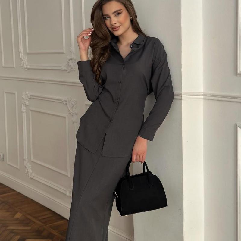 2025 Осень Европейская и американская мода Завязывающийся Лонгслив Мягкий Комплект из двух частей для женщин Medium темно-серого
2025 Осень Европейская и американская мода Завязывающийся Лонгслив Мягкий Комплект из двух частей для женщин Medium темно-серого