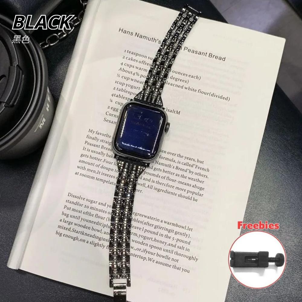 Блестящий металлический ремешок для Apple Watch Ultra Ремешки 49 мм 38 40 41 42 44 45 46 мм Ювелирный металлический ремешок с бриллиантами для iWatch Серии 11 10 9 8 7 6 5 4 3 38mm 40mm 41mm чёрный
Блестящий металлический ремешок для Apple Watch Ultra Ремешки 49 мм 38 40 41 42 44 45 46 мм Ювелирный металлический ремешок с бриллиантами для iWatch Серии 11 10 9 8 7 6 5 4 3 38mm 40mm 41mm чёрный