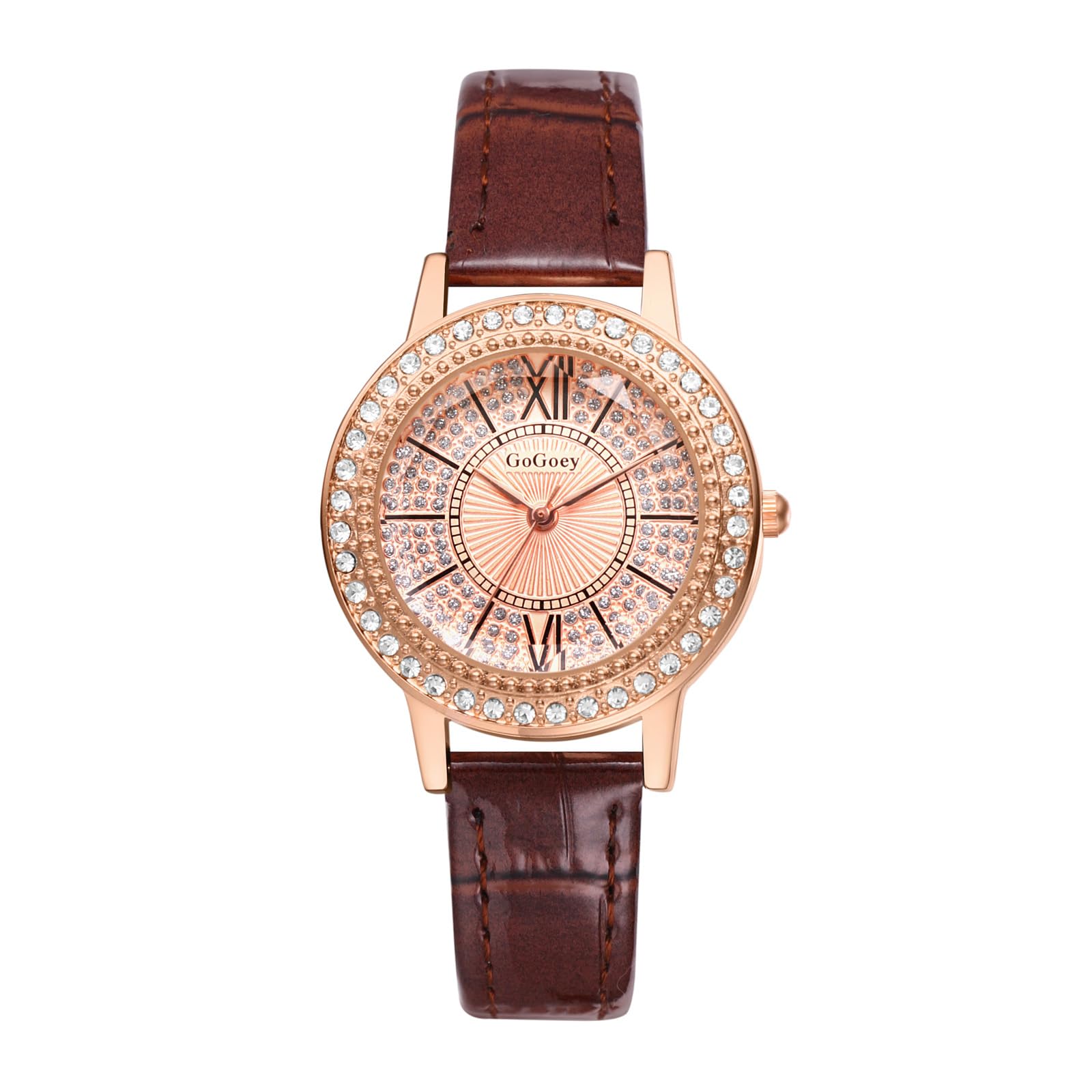 Watch Leather Belt Roman Alphabet Analog Simple Cute Diamond Waterproof Quartz Watch Antique Fashion Watch Commuting to Work or School Gift for Day
Watch Leather Belt Roman Alphabet Analog Simple Cute Diamond Waterproof Quartz Watch Antique Fashion Watch Commuting to Work or School Gift for Day