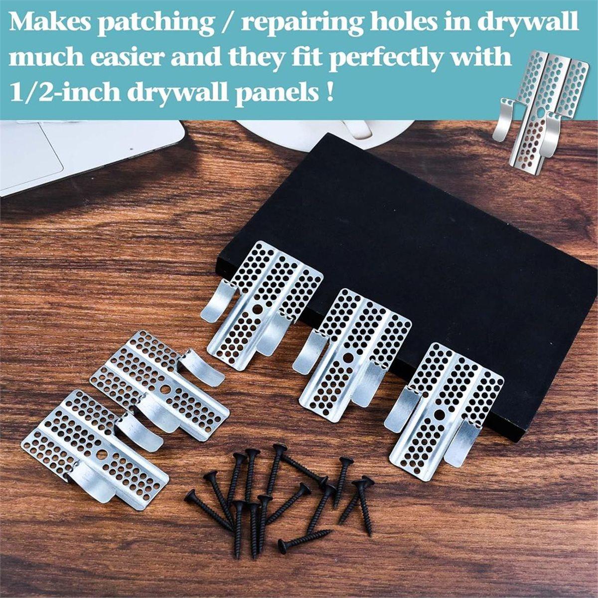 10Pcs Drywall Repair Clips Wall Patch Kit with Screws for 1/2 Inch Sheetrock Professional Drywall Hole Repair Solution China Mainland
10Pcs Drywall Repair Clips Wall Patch Kit with Screws for 1/2 Inch Sheetrock Professional Drywall Hole Repair Solution China Mainland