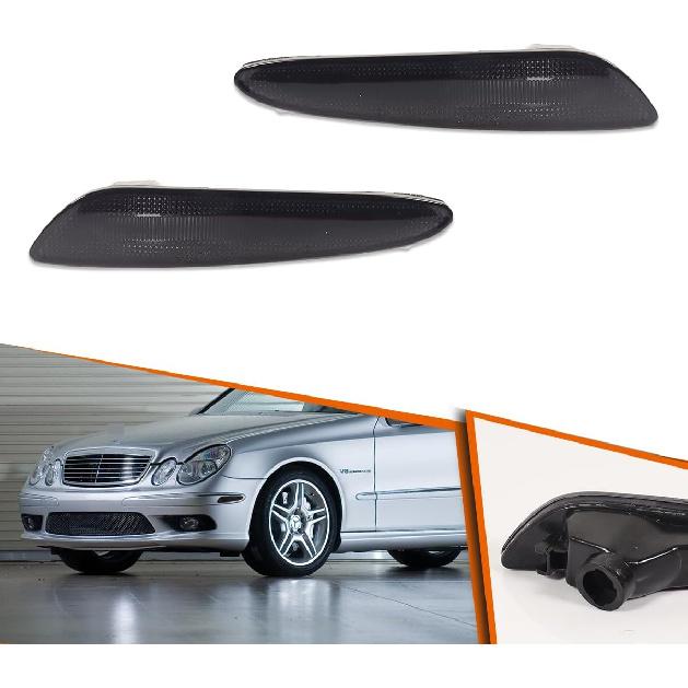 ADIIL For 2003-2006 Mercedes W211 E-Class Smoked Lens Front Bumper Side Marker Light Housings Smoked Housing,no bulb
ADIIL For 2003-2006 Mercedes W211 E-Class Smoked Lens Front Bumper Side Marker Light Housings Smoked Housing,no bulb