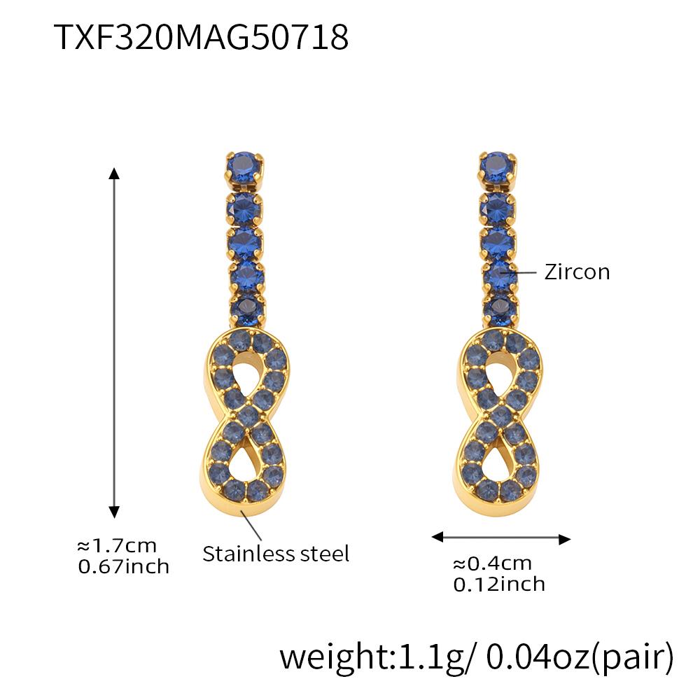 Luxury Necklace Bracelet Earrings In Stainless Steel 18k Gold Plated With Blue Pink Zircon Necklaces Bracelets Earring For Women
Luxury Necklace Bracelet Earrings In Stainless Steel 18k Gold Plated With Blue Pink Zircon Necklaces Bracelets Earring For Women