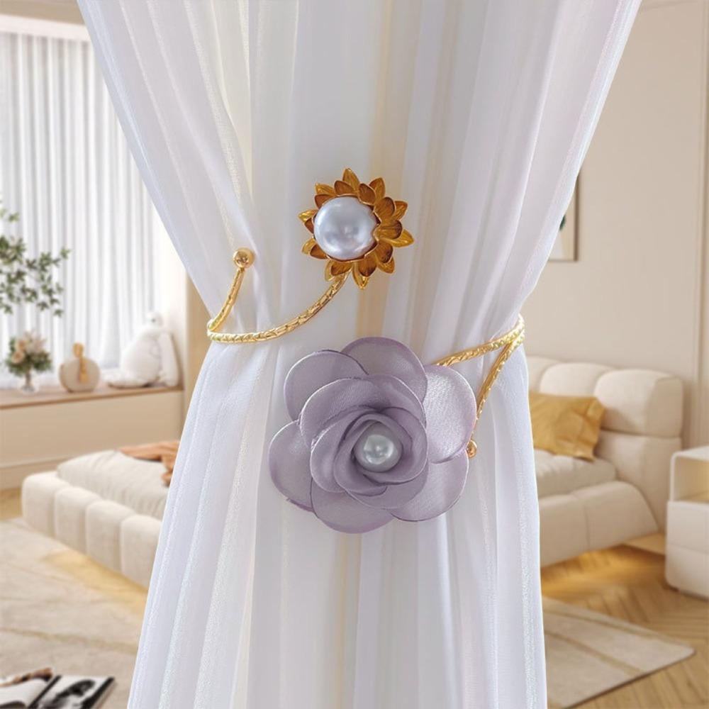 Metal Curtain Tieback Colorful Flower Curtain Fasteners Trendy Curtain Straps білий
Metal Curtain Tieback Colorful Flower Curtain Fasteners Trendy Curtain Straps білий