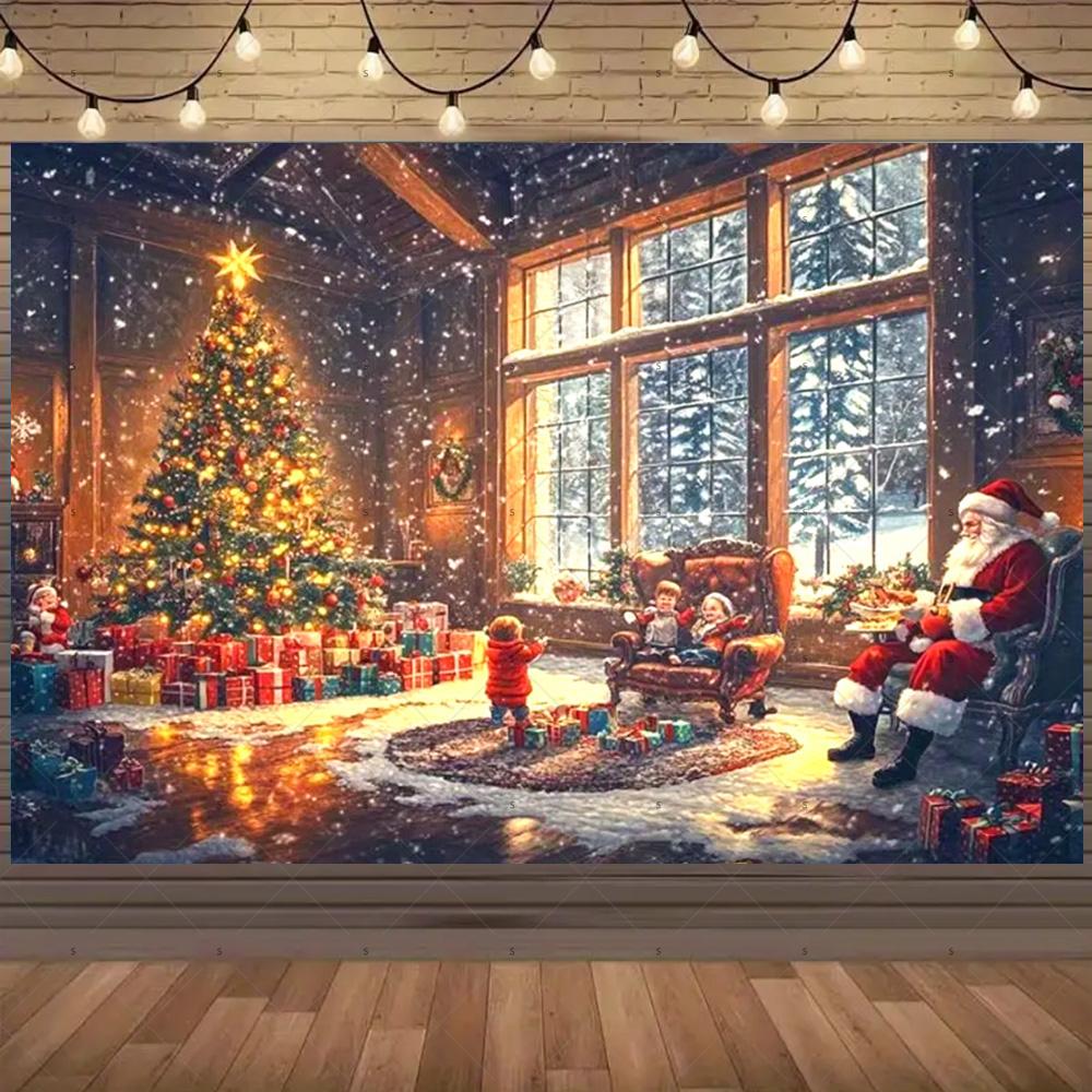 Red Christmas Fireplace Background Santa Claus Xmas Tree Garland Gifts Backdrop Supplies Photography Prop Xmas Party Decoration 90x60 CM
Red Christmas Fireplace Background Santa Claus Xmas Tree Garland Gifts Backdrop Supplies Photography Prop Xmas Party Decoration 90x60 CM