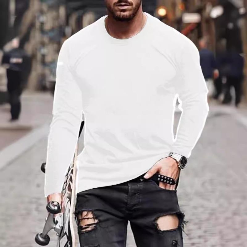 New Spring Autumn Men s Round Neck Long Sleeve Bottoming Shirt Casual Versatile Fashion Basic Tops S белый
New Spring Autumn Men s Round Neck Long Sleeve Bottoming Shirt Casual Versatile Fashion Basic Tops S белый