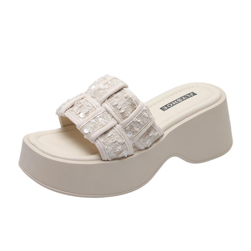 Black muffin platform sandals women s outer wear 2025 summer new high-end French sequins versatile one-word sandals 35
Black muffin platform sandals women s outer wear 2025 summer new high-end French sequins versatile one-word sandals 35