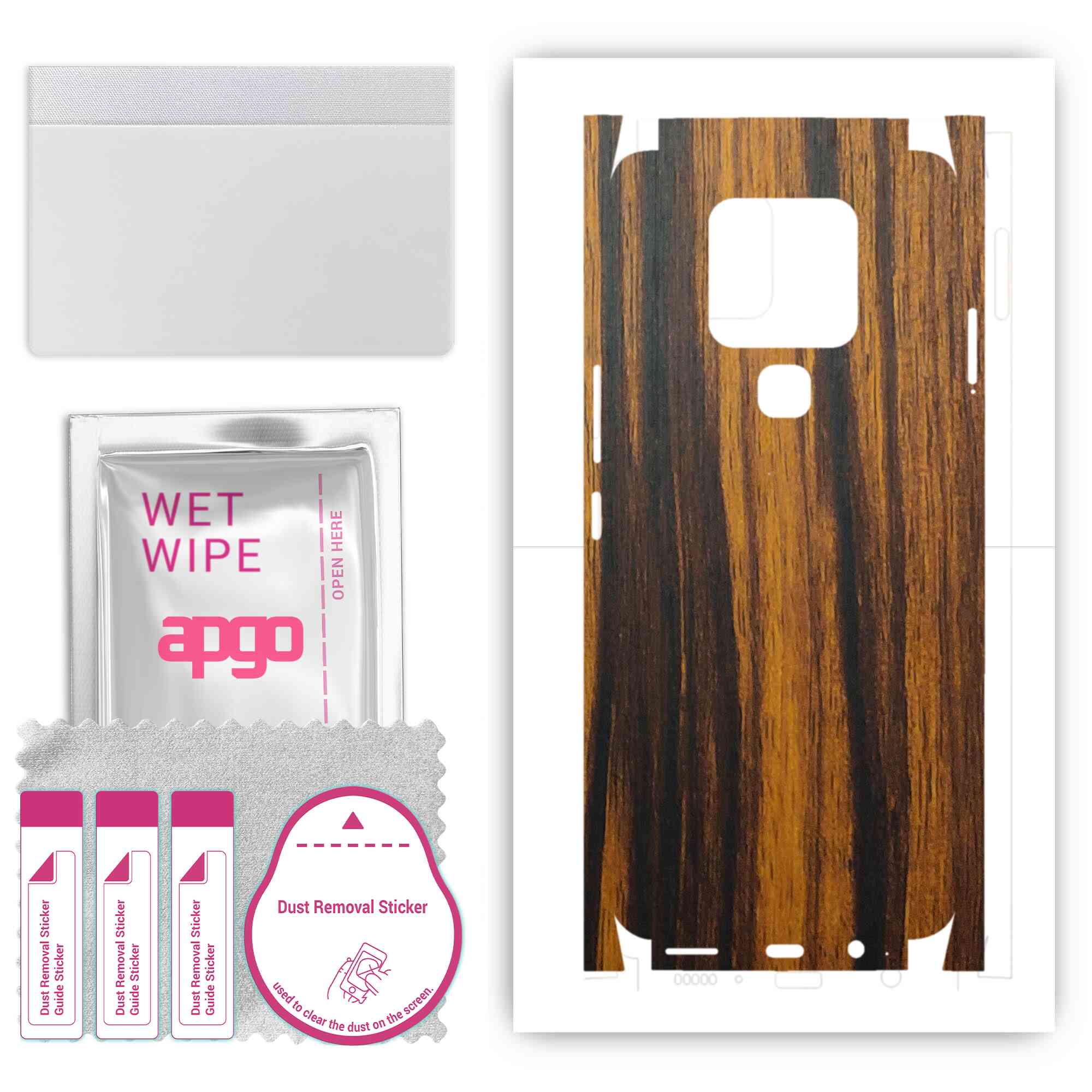 Apgo Protective Skin Sticker for the back+sides compatible with Tecno Camon 16, Full Wrap Film, Foil, Vinyl - Pattern Tigerwood
Apgo Protective Skin Sticker for the back+sides compatible with Tecno Camon 16, Full Wrap Film, Foil, Vinyl - Pattern Tigerwood