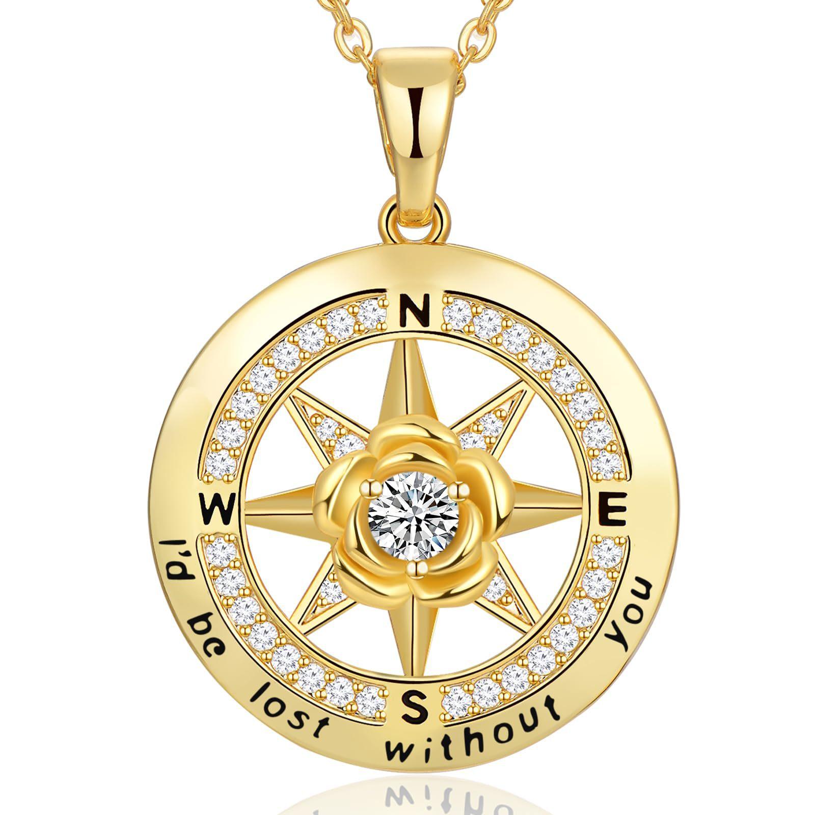 Premium sense does not fade compass rose necklace
Premium sense does not fade compass rose necklace
