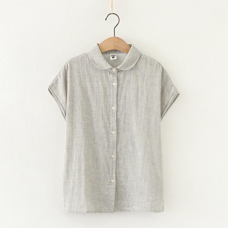 Японская блузка Mori Girl из двухслойного хлопка с воротником Питер Пэн - с коротким рукавом, свободного кроя, белая в полоску рубашка для женщин XL
Японская блузка Mori Girl из двухслойного хлопка с воротником Питер Пэн - с коротким рукавом, свободного кроя, белая в полоску рубашка для женщин XL