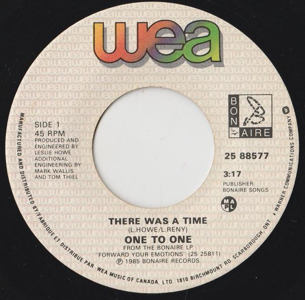 7inch Record ONE TO ONE There Was A Time 2588577 WEA 1985 Canada Dance Electronica Used
7inch Record ONE TO ONE There Was A Time 2588577 WEA 1985 Canada Dance Electronica Used
