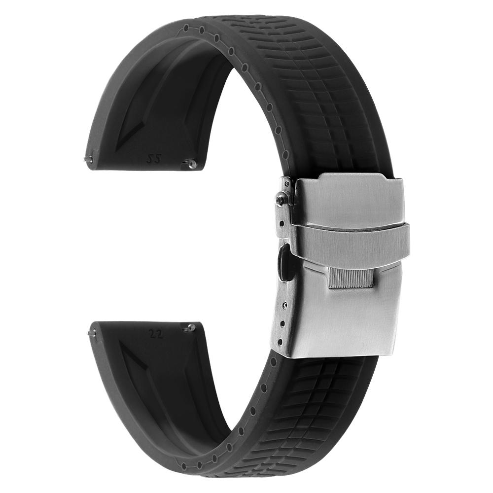 Rubber Watch Strap Deployment Buckle 20mm 22mm 24mm Bands Soft Silicone Wrist Band Quick Release Waterproof Soport Bracelet Belt 20mm чёрный
Rubber Watch Strap Deployment Buckle 20mm 22mm 24mm Bands Soft Silicone Wrist Band Quick Release Waterproof Soport Bracelet Belt 20mm чёрный