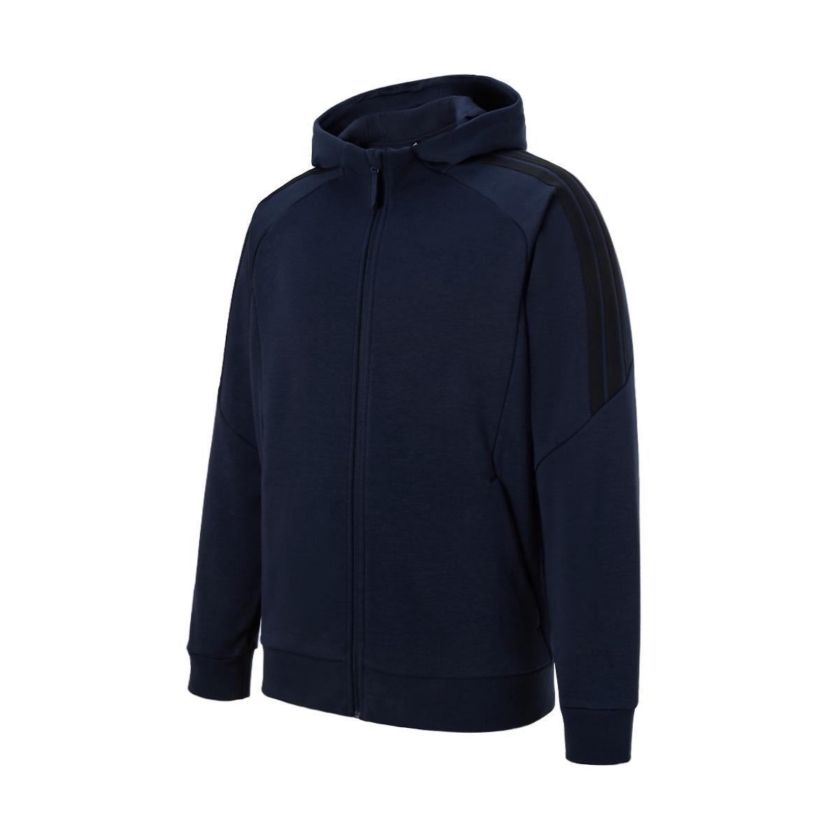 Adidas Three Stripe Hooded Zip Long Sleeve Jacket Men jackets KQ7853
Adidas Three Stripe Hooded Zip Long Sleeve Jacket Men jackets KQ7853