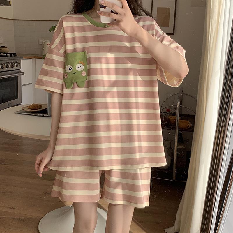 Cotton-Like Short-Sleeve Women s Pajama Set with Cute Shorts and Round Neck XXL
Cotton-Like Short-Sleeve Women s Pajama Set with Cute Shorts and Round Neck XXL