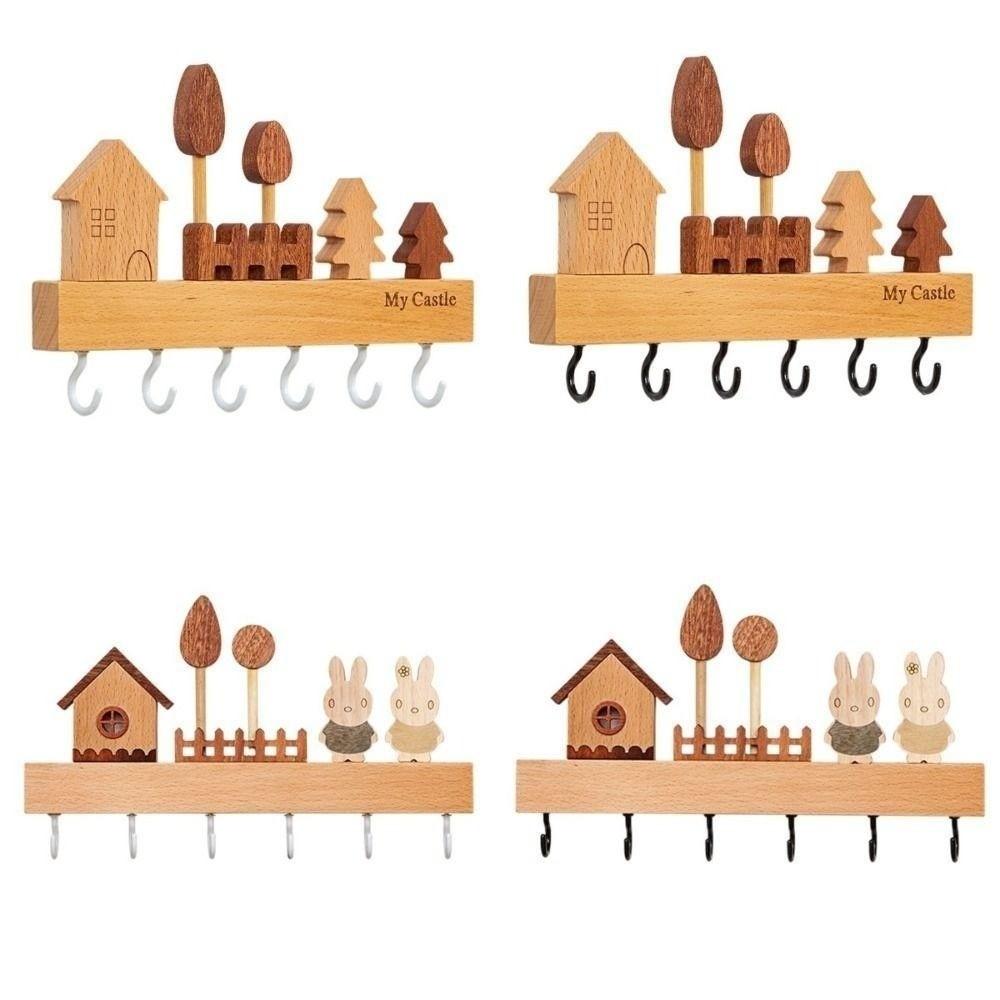 Rabbit Key Hook Rack Solid Wood No-Drill Decorative Hook Cute Entryway Organizer Housewarming Gift White-Trees
Rabbit Key Hook Rack Solid Wood No-Drill Decorative Hook Cute Entryway Organizer Housewarming Gift White-Trees