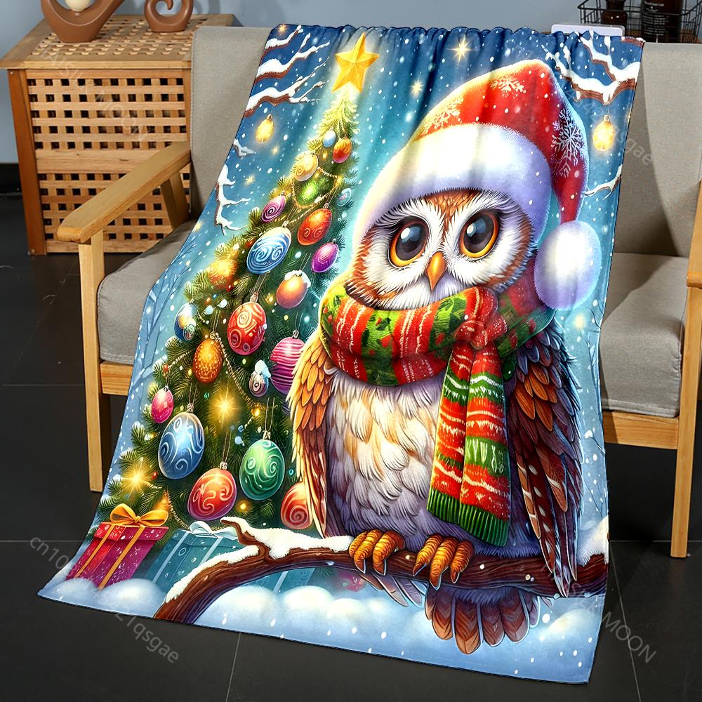 Festive Christmas Tree and Owl Pattern Blanket Flannel Material Soft Warm for All Seasons, Home Outdoor Camping Picnics RV 75x90cm
Festive Christmas Tree and Owl Pattern Blanket Flannel Material Soft Warm for All Seasons, Home Outdoor Camping Picnics RV 75x90cm