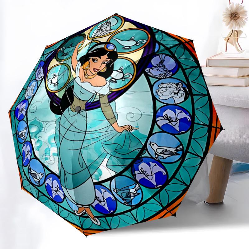1pc Aladdin Automatic Folding Umbrella - Portable Collapsible Design, 8-Rib Iron Frame yy251209090
1pc Aladdin Automatic Folding Umbrella - Portable Collapsible Design, 8-Rib Iron Frame yy251209090