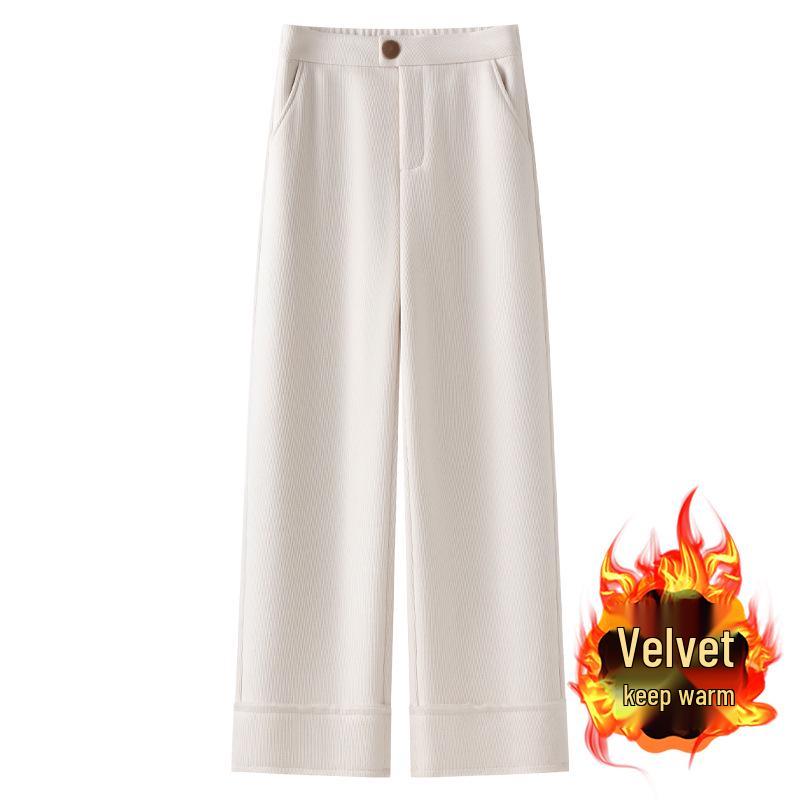 Women s 2024 Slim-Fit Beige Corduroy Wide-Leg Fleece-Lined Pants - Autumn/Winter Casual Style S
Women s 2024 Slim-Fit Beige Corduroy Wide-Leg Fleece-Lined Pants - Autumn/Winter Casual Style S