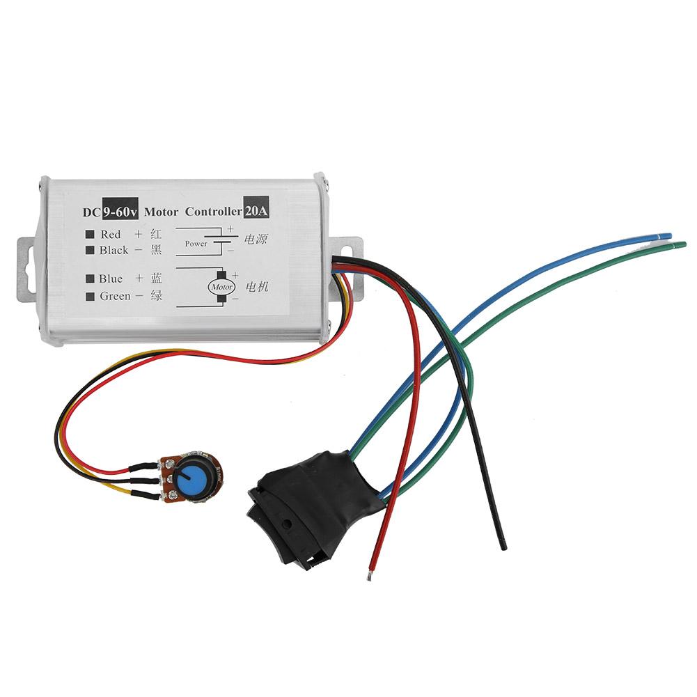 PWM DC Motor Controller Stepless Motor Speed Regulation Module DC9~60V 20A Forward Reverse Rotation
PWM DC Motor Controller Stepless Motor Speed Regulation Module DC9~60V 20A Forward Reverse Rotation