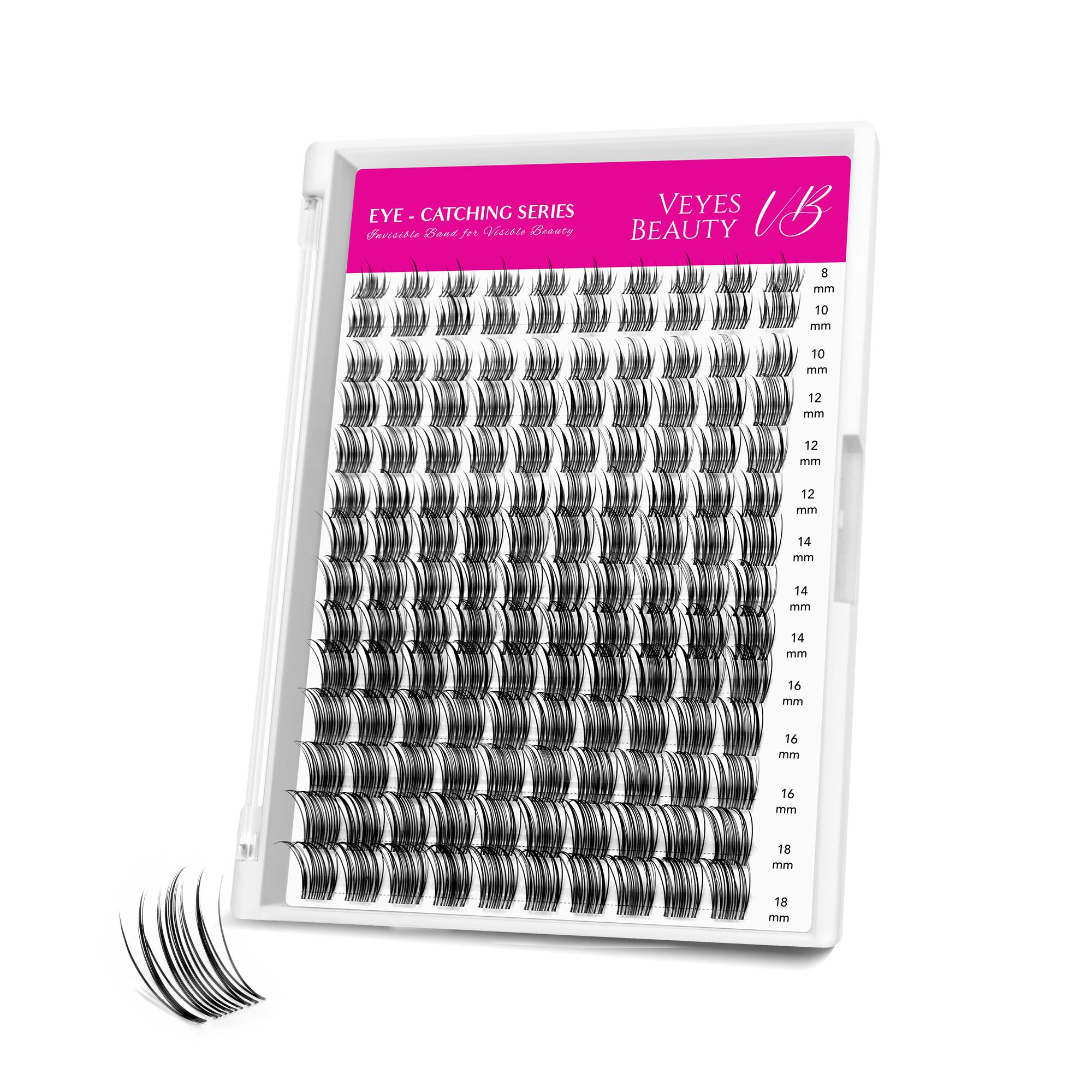 Veyesbeauty Sweetie Lash Clusters Dramatic Look Dynamic Volume Invisible Band Long-Lasting & Reusable 140 Clusters 8-18mm Lash Tray чорний
Veyesbeauty Sweetie Lash Clusters Dramatic Look Dynamic Volume Invisible Band Long-Lasting & Reusable 140 Clusters 8-18mm Lash Tray чорний