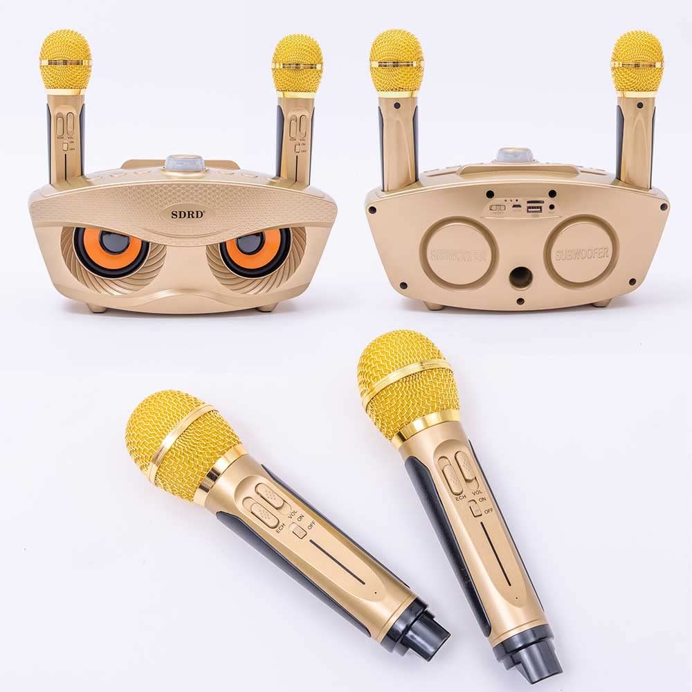 SDRD Karaoke Bluetooth 2 Microphones Karaoke Microphone for Home Home KTV Wireless Microphone System 2 Handheld Microphones for Children (Black)
SDRD Karaoke Bluetooth 2 Microphones Karaoke Microphone for Home Home KTV Wireless Microphone System 2 Handheld Microphones for Children (Black)