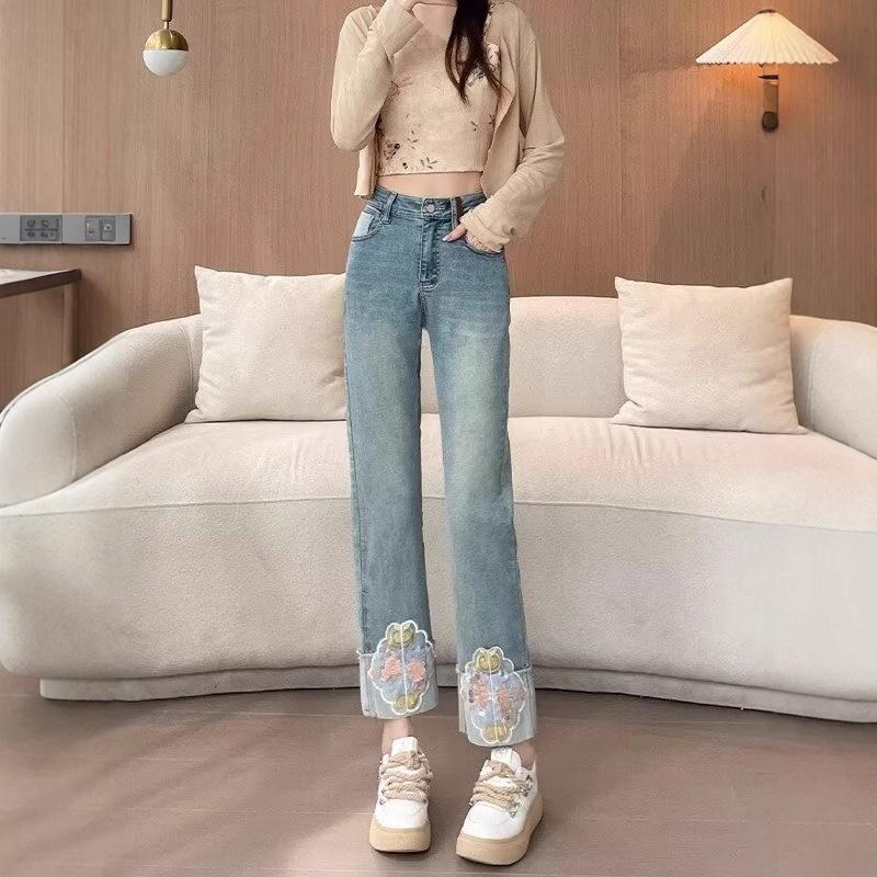 2024 Women s Hong Kong Distressed Raw Hem Wide-Leg Jeans - Washed, Straight-Leg Mop Pants for Summer 3XL
2024 Women s Hong Kong Distressed Raw Hem Wide-Leg Jeans - Washed, Straight-Leg Mop Pants for Summer 3XL