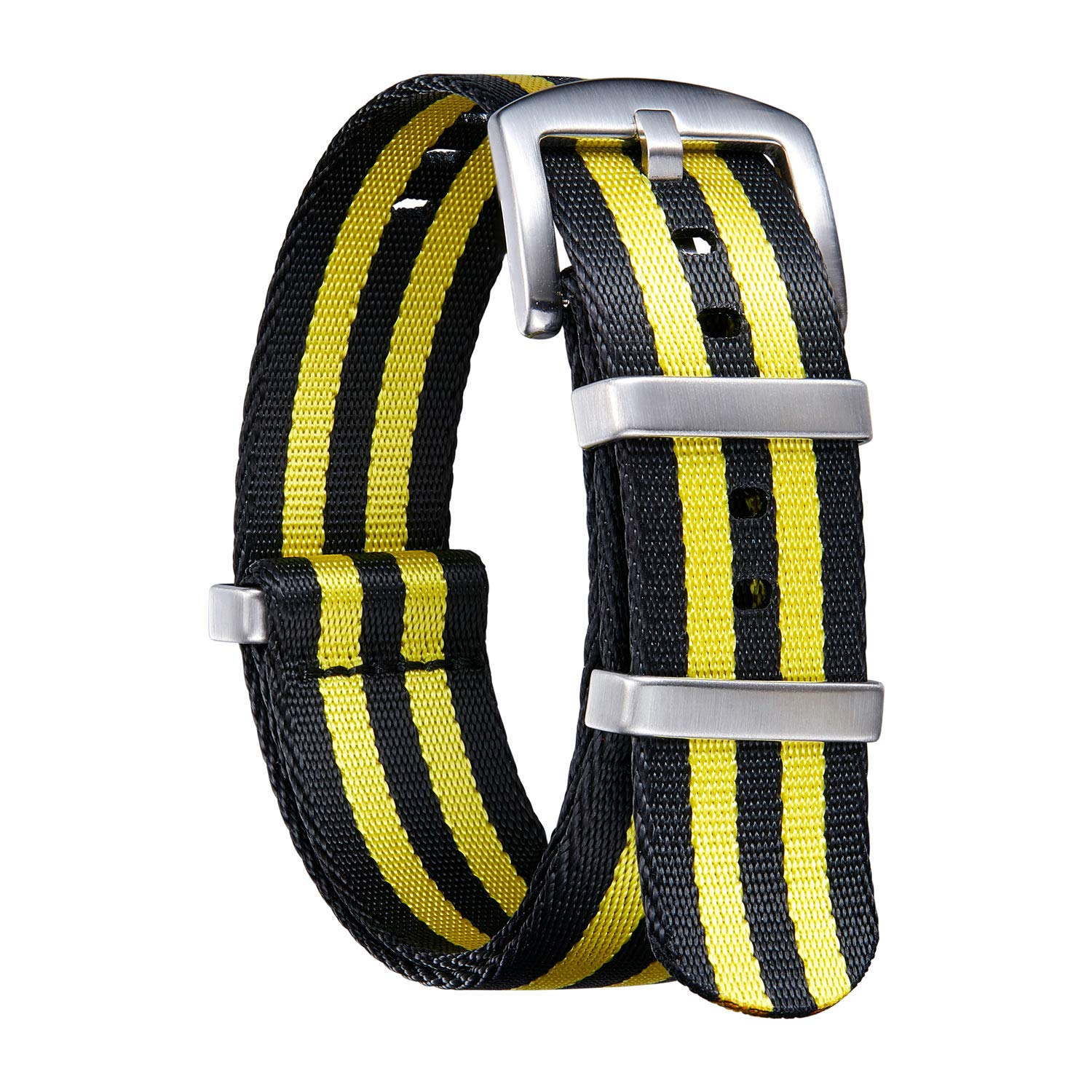 BINLUN Watch Strap, Thick, G10, Premium, Ballistic Nylon, Multi Color, Replacement Watch Band, Stainless
BINLUN Watch Strap, Thick, G10, Premium, Ballistic Nylon, Multi Color, Replacement Watch Band, Stainless