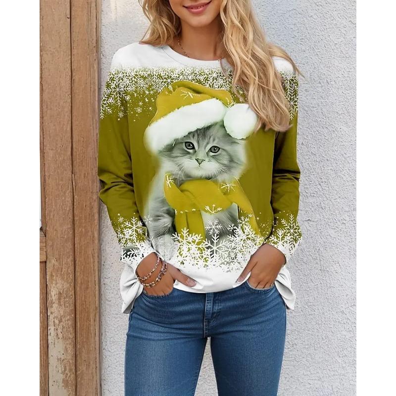 Cat Fun Pattern Women s Christmas T-shirt Long Sleeve 6XL
Cat Fun Pattern Women s Christmas T-shirt Long Sleeve 6XL
