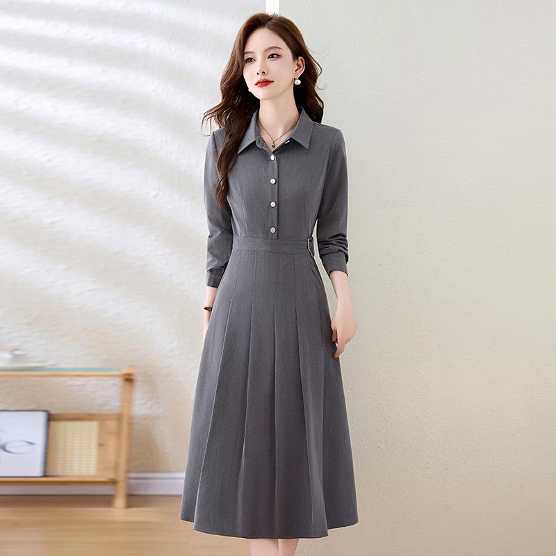 2024 Autumn Korean Style Long-Sleeve Waist-Slimming Dress for Women, Turn-Down Collar, SW1860 XXL (62.5-67.5 kg)
2024 Autumn Korean Style Long-Sleeve Waist-Slimming Dress for Women, Turn-Down Collar, SW1860 XXL (62.5-67.5 kg)