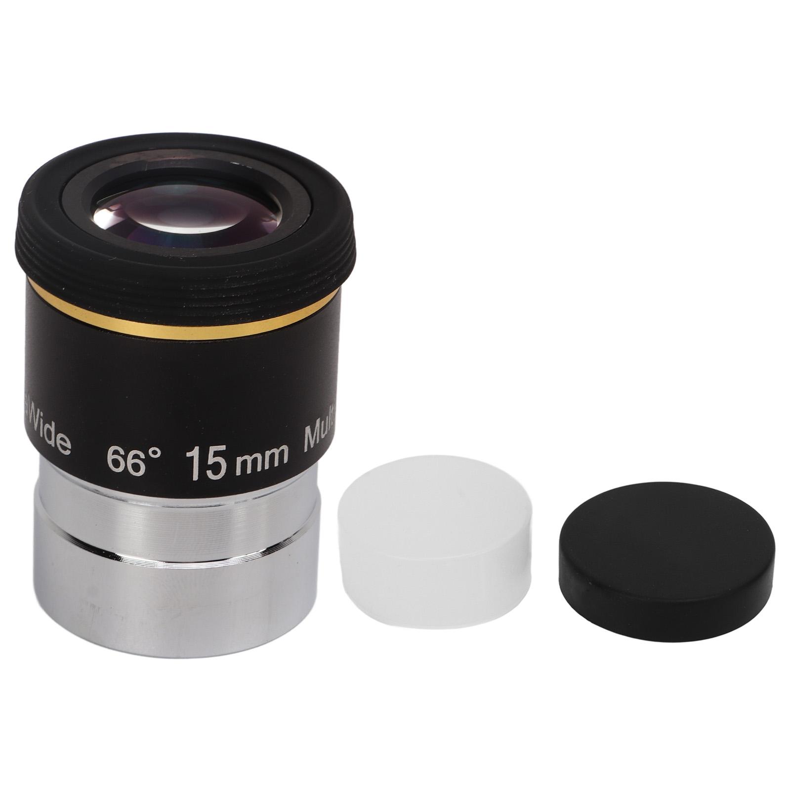 1.25 Inch 15mm 66 Degree Wide Angle Telescope Eyepiece Astronomical Telescope Accessory for
1.25 Inch 15mm 66 Degree Wide Angle Telescope Eyepiece Astronomical Telescope Accessory for