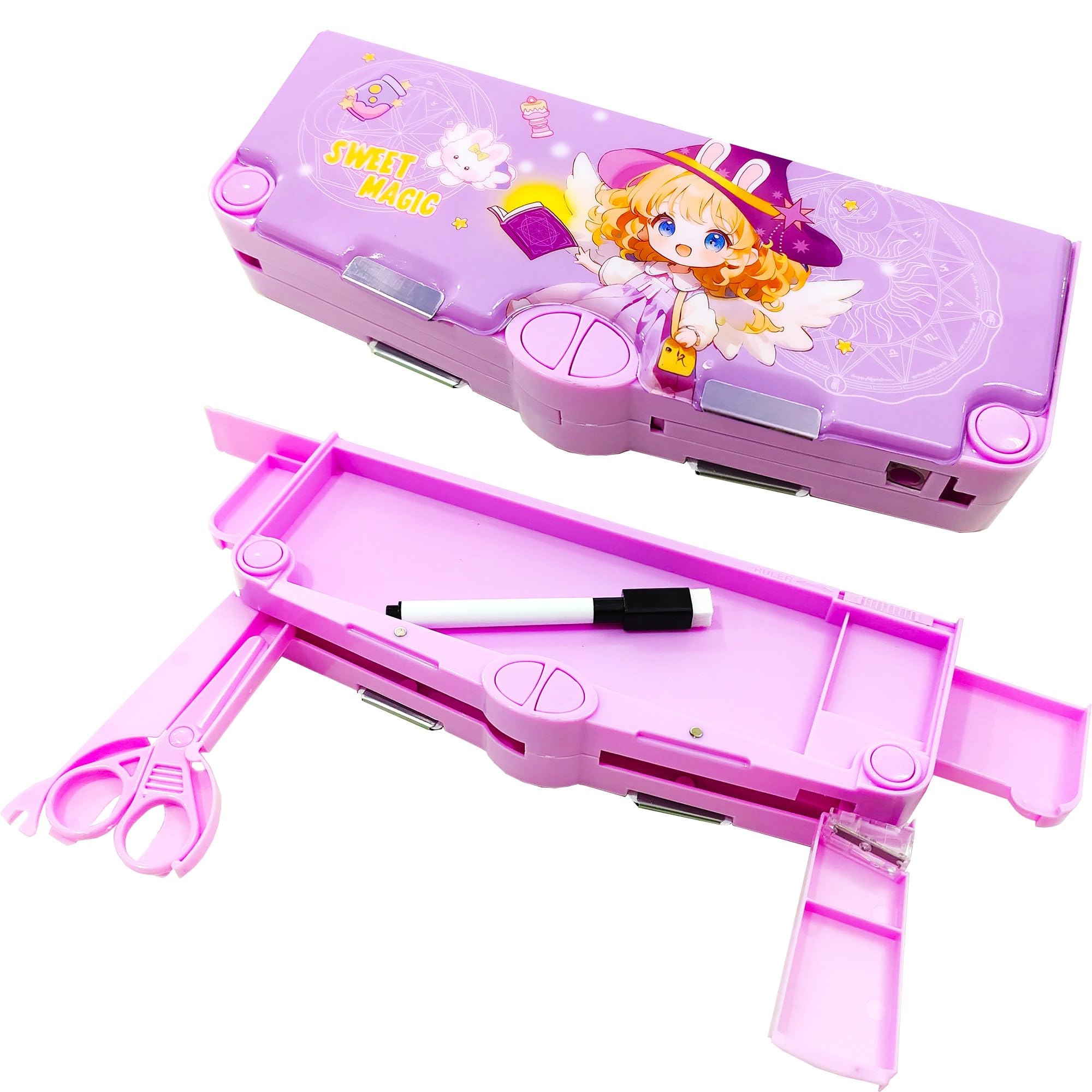 LilyBeauty Multifunctional Pencil Case Girls and with Safety Pencil and Perfect Gift for Kids Pop-Up (for Boys) Scissors, Sharpener, Whiteboard, фиолетовый
LilyBeauty Multifunctional Pencil Case Girls and with Safety Pencil and Perfect Gift for Kids Pop-Up (for Boys) Scissors, Sharpener, Whiteboard, фиолетовый