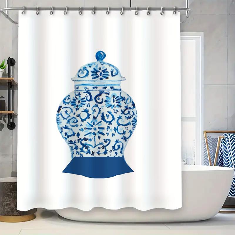 Elegant Blue White Porcelain Pattern Shower Curtain For Home Decoration Bathroom Decorations Extra Long Size 72X84 Inches [3 Pac W60H190(CM)-1 Pcs
Elegant Blue White Porcelain Pattern Shower Curtain For Home Decoration Bathroom Decorations Extra Long Size 72X84 Inches [3 Pac W60H190(CM)-1 Pcs
