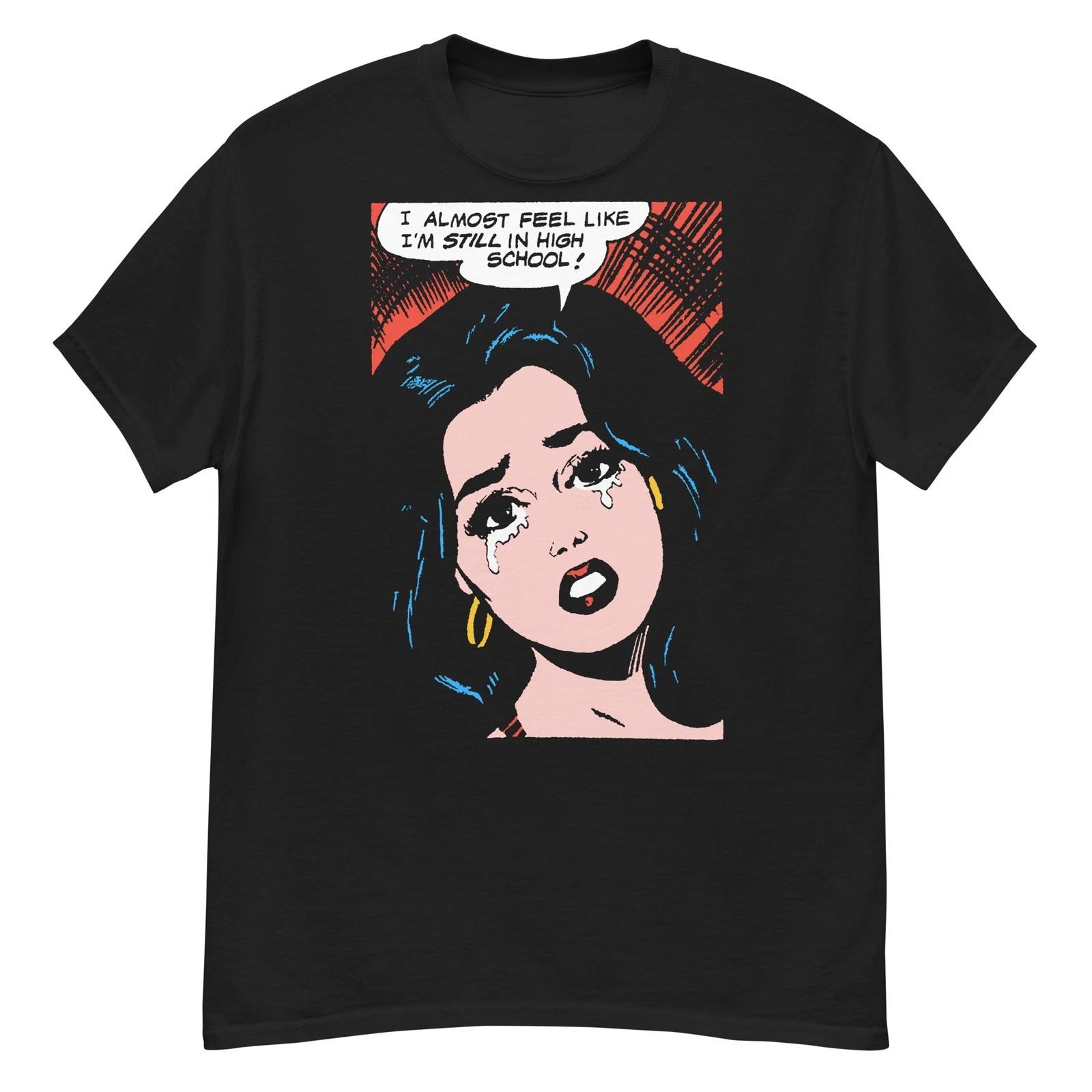 Funny vintage comic panel t-shirt still in high school! XL
Funny vintage comic panel t-shirt still in high school! XL